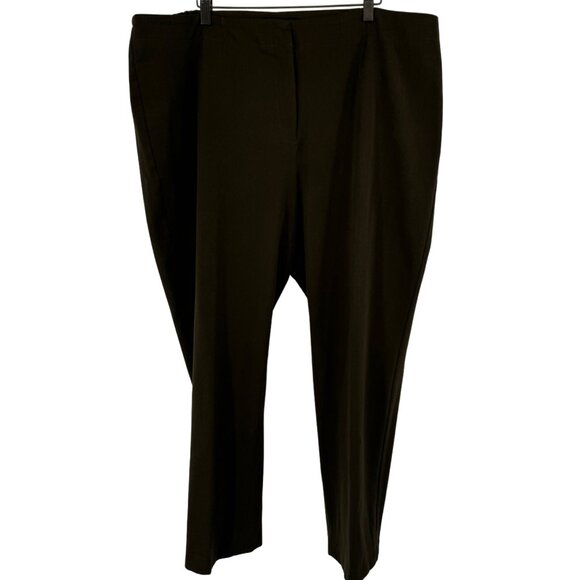 Talbots Women's Plus Size Pants 22W Olive Green Polyester Viscose Blend - Picture 4 of 8